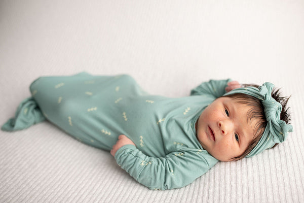 Arrow Knotted Newborn Gown