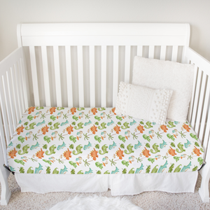 Dinosaurs Fitted Crib Sheet - MOOGCO Baby