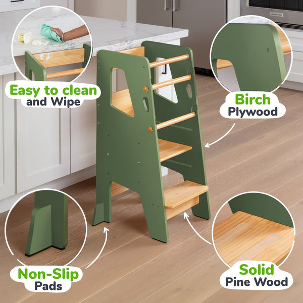 Toddler Tower - Adjustable Kitchen Stool Helper