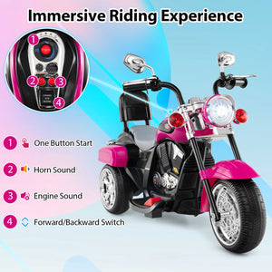 6V 3 Wheel Kids Motorcycle - Rechargeable for Kids - Electric Motorcycle