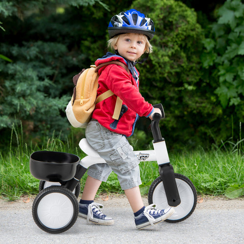 Toddler Convertible Trike with 86Â° Limited Steering Angle and Carbon Steel Frame