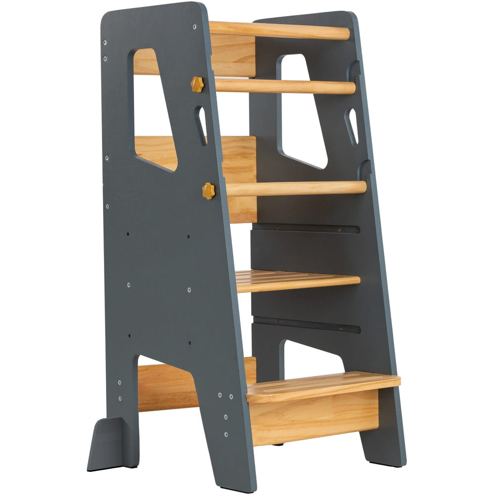 Montessori Toddler Tower Adjustable Kitchen Stool Helper