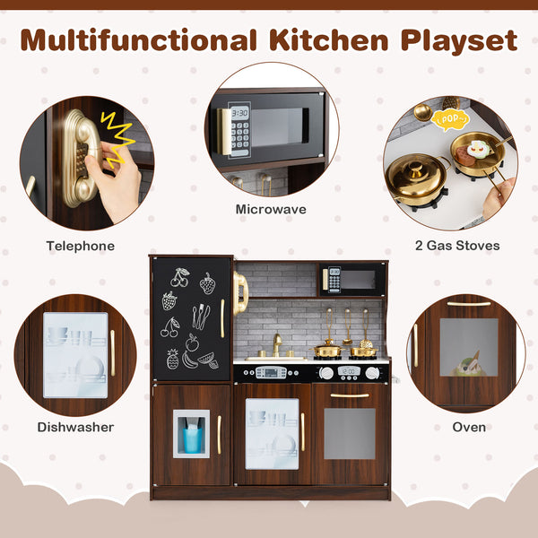Toddler Pretend Play Kitchen for Boys and Girls 3-6 Years Old