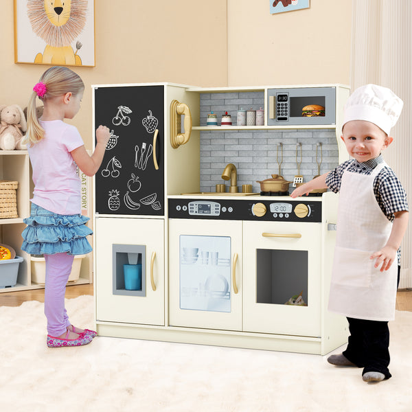 Toddler Pretend Play Kitchen for Boys and Girls 3-6 Years Old