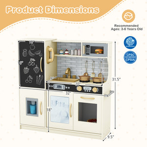 Toddler Pretend Play Kitchen for Boys and Girls 3-6 Years Old