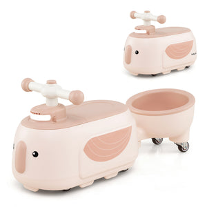 Toddler Ride on Toy with Trailer and Light Music - Educational for Kids
