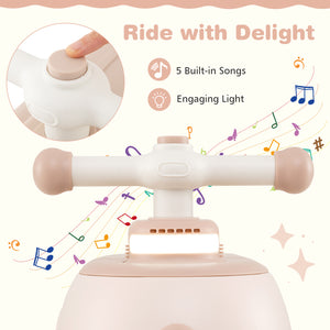 Toddler Ride on Toy with Trailer and Light Music - Educational for Kids