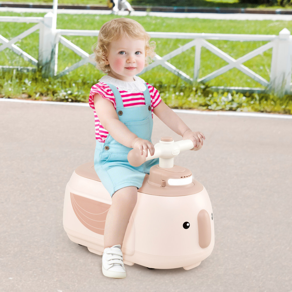 Toddler Ride on Toy with Trailer and Light Music - Educational for Kids