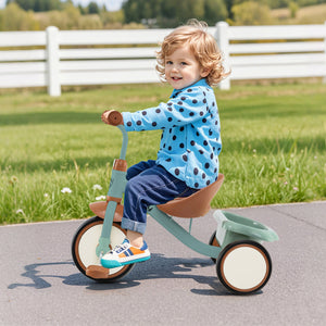 Toddler Tricycle Kids Trike with Adjustable Seat and Basket Aged 3-5 Years Old