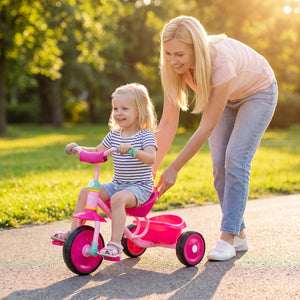 Toddler Tricycle for Boys and Girls 2-5 Years Old  with Removable Rear Storage Basket