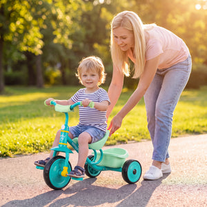 Toddler Tricycle for Boys and Girls 2-5 Years Old  with Removable Rear Storage Basket