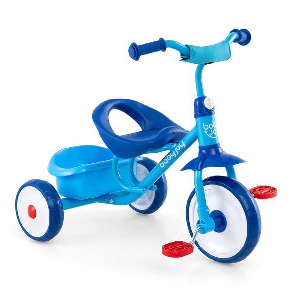 Toddler Tricycle for Boys and Girls 2-5 Years Old  with Removable Rear Storage Basket