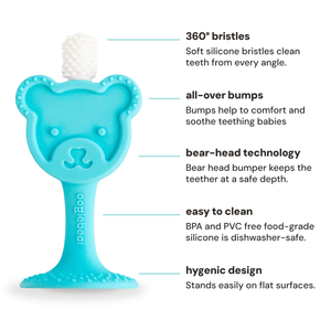 oogiebear 360° toothbrush - infant to toddler training toothbrush