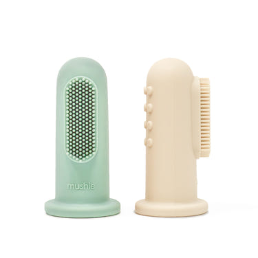 Finger toothbrush for babies, promoting gentle oral care and healthy dental habits from an early age.