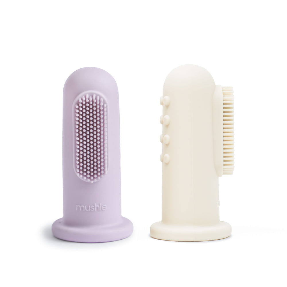Finger toothbrush for babies, promoting gentle oral care and healthy dental habits from an early age.