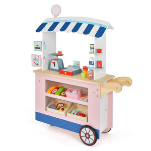 Toy Cart Play Set with POS Machine and Lovely Scale - Realistic