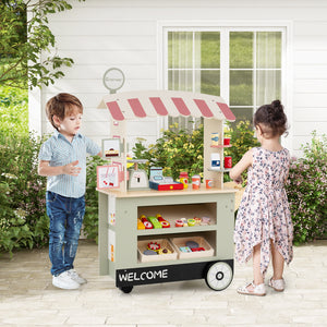 Toy Cart Play Set with POS Machine and Lovely Scale - Realistic