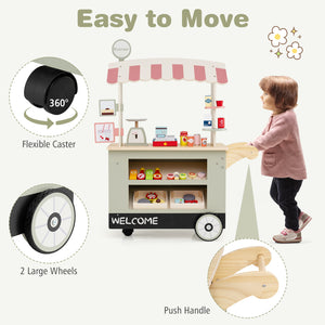 Toy Cart Play Set with POS Machine and Lovely Scale - Realistic