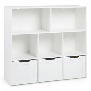 Kids Storage Organizer with 3 Drawers and 5 Cubbies