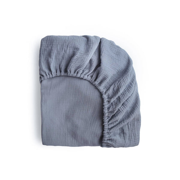 Mushie Mini Muslin Crib Sheet 100% Cotton Breathable