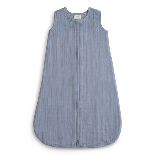 Organic cotton sleep bag for babies, shown at angle 8, soft and safe for a cozy night's sleep.