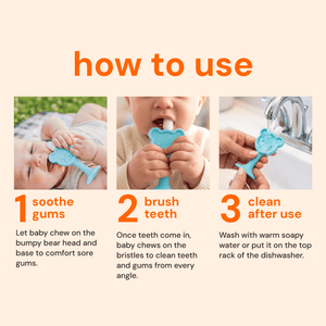 oogiebear 360° training toothbrush & teether