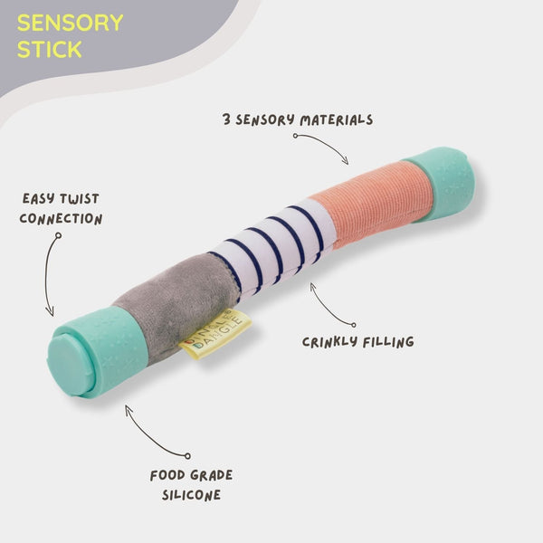 Dingle Dangle Baby Travel Mobile in angle 6, perfect gift for soothing babies on the go.