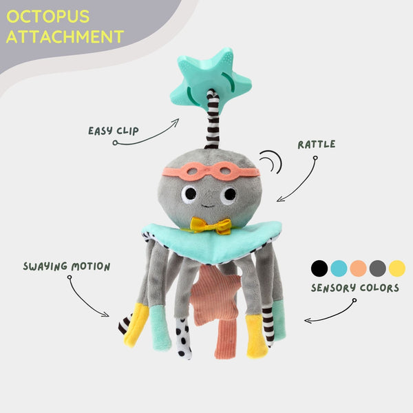 Dingle Dangle Baby Travel Mobile in angle 7, perfect gift for soothing babies on the go.