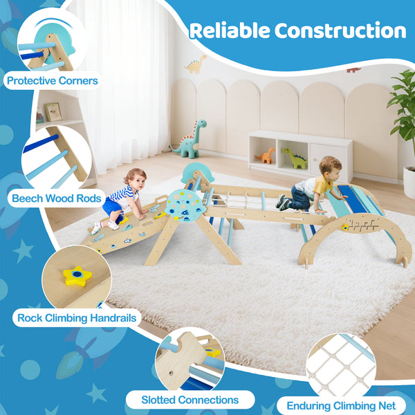 Triangle Set 8-in-1 Foldable Baby Climbing Toys Unicorn Theme