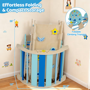 Triangle Set 8-in-1 Foldable Baby Climbing Toys Unicorn Theme