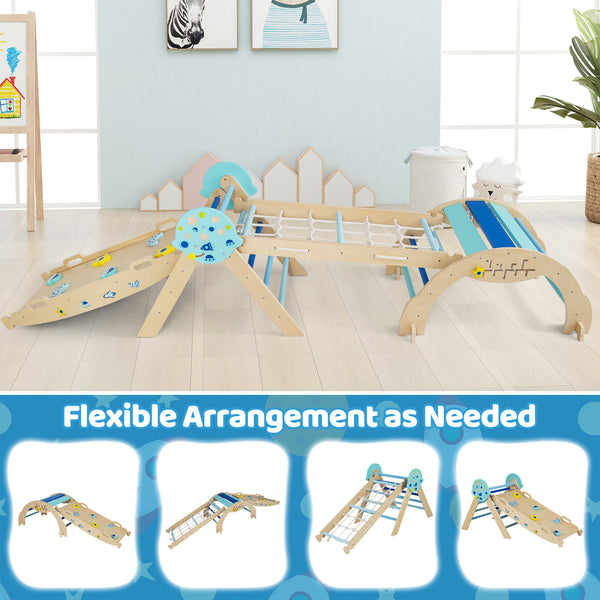 Triangle Set 8-in-1 Foldable Baby Climbing Toys Unicorn Theme