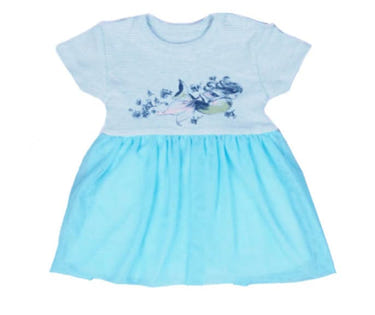 Turquoise tulle body dress for babies, perfect for special occasions and everyday wear.