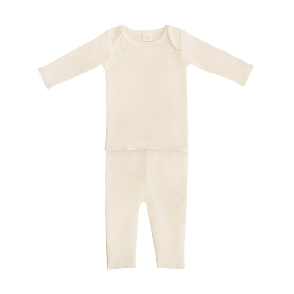Mushie Two Piece Long Sleeve Set Organic Cotton Elastane