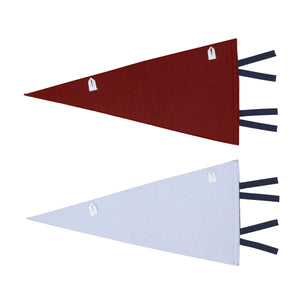 Team All Star Grey, Burgundy, Light Blue and Navy Fox and Football MVP Sporty 2 Pack Felt Pennants Wall DÃ©cor