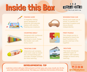 Montessori Educational Box for toddlers 25-27 months, showcasing engaging nursery decor from angle 2.