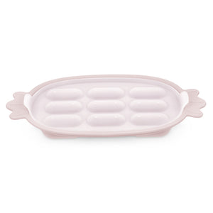 Haakaa Silicone Nibble Tray in angle 12 view, perfect for feeding and snack time for babies.