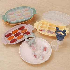 Haakaa Silicone Nibble Tray in angle 8 view, perfect for baby feeding and snack time.