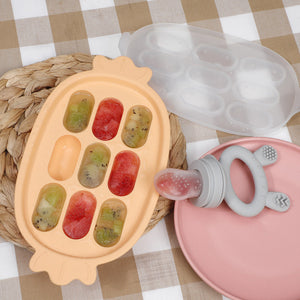 Haakaa Silicone Nibble Tray in angle 6 view, perfect for baby feeding and snack time.