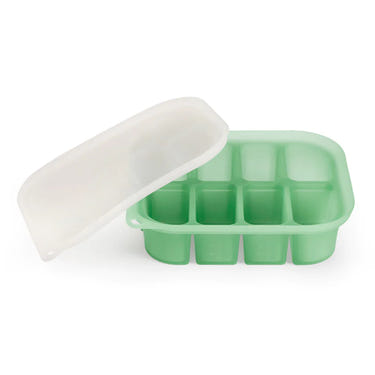Haakaa Silicone Easy-Freeze Tray for baby food storage and feeding utensils, perfect for convenient meal prep.