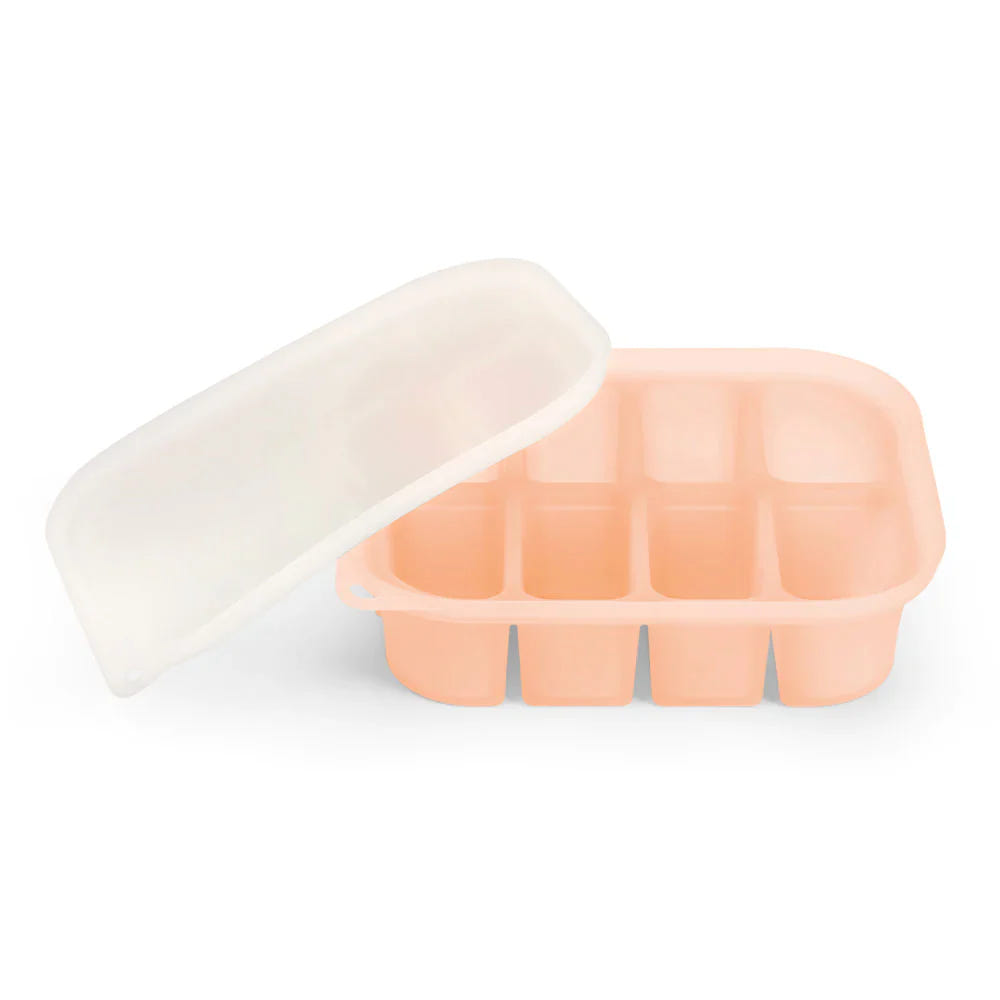 Haakaa Silicone Easy-Freeze Tray for baby food storage and feeding utensils, perfect for convenient meal prep.
