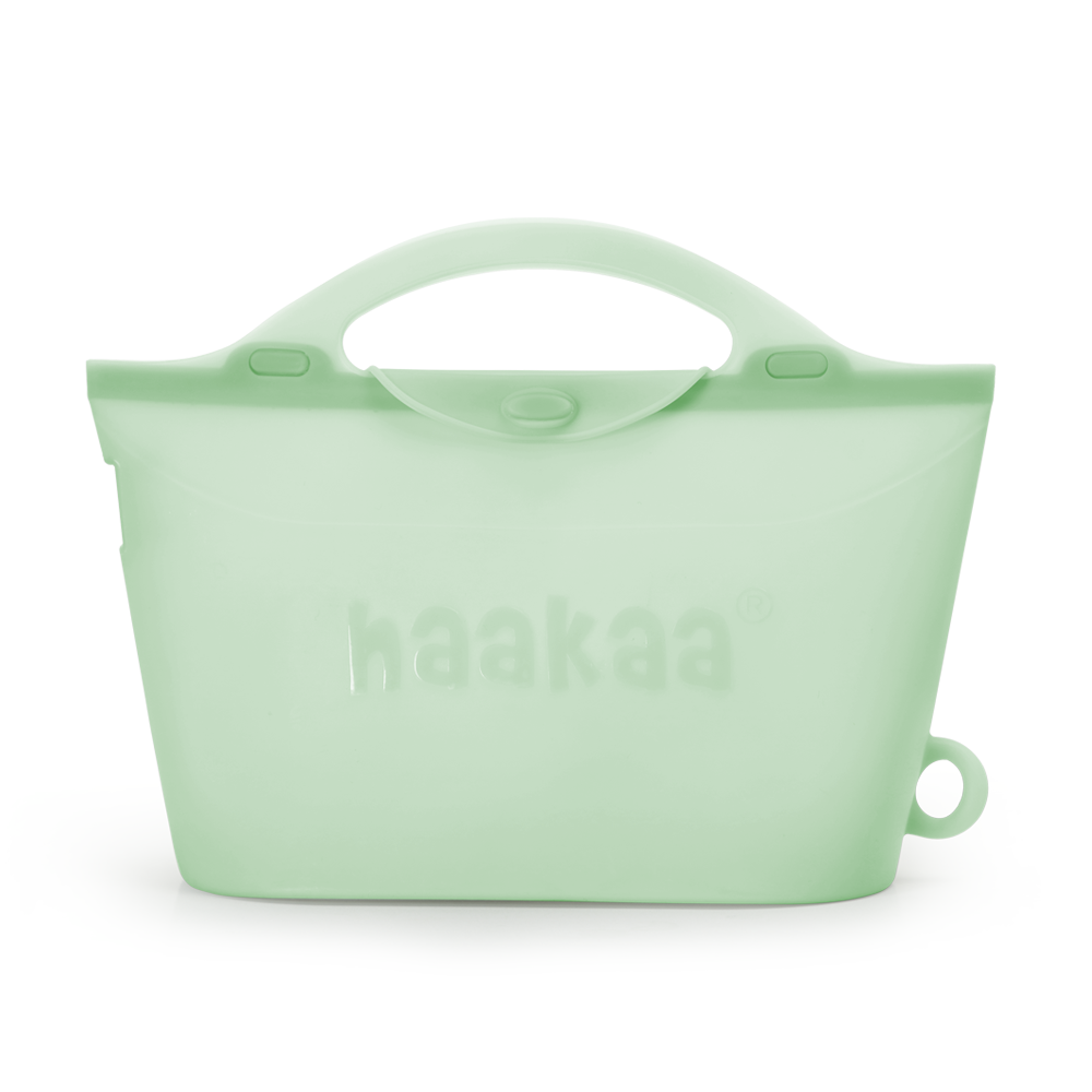 Haakaa Multipurpose Steamer & Steriliser Bag for safe and efficient baby bottle sterilization.