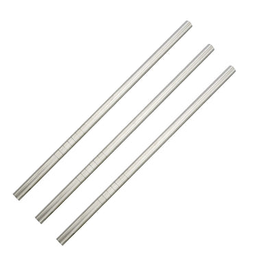 Haakaa stainless steel straws with cleaning brush, 3 pack, perfect for baby feeding utensils.