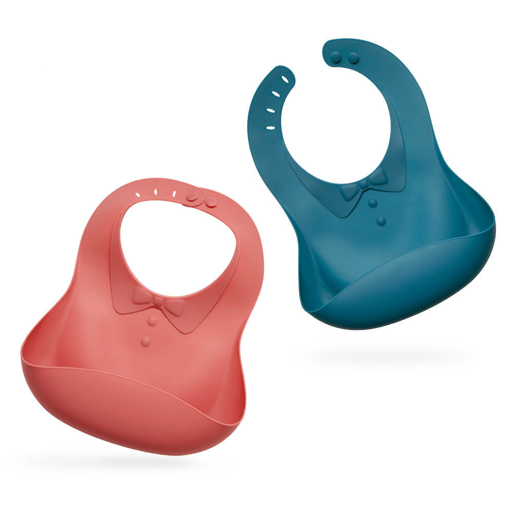 Haakaa Silicone Baby Bib 1 PK - Soft, durable, and easy-to-clean bib for mess-free feeding.