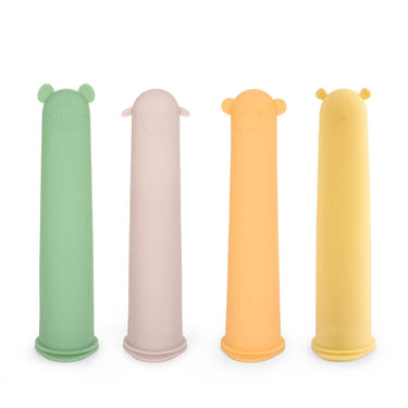 Haakaa Silicone Ice Pop Mold 4 pack for baby feeding, perfect for homemade frozen treats.