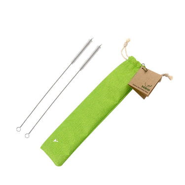 Haakaa Straw Brushes with Linen Bag, 2 PK - Essential feeding utensils for easy cleaning and convenience.