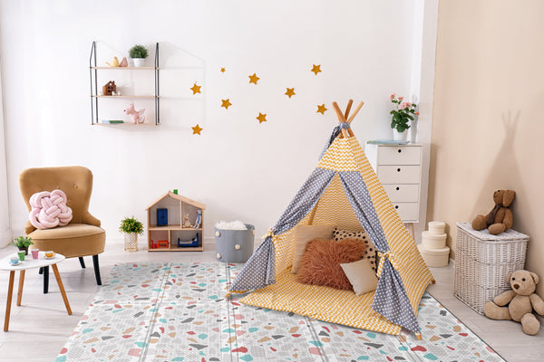 [New] Deco Terrazzo Portable Folding Play Mat