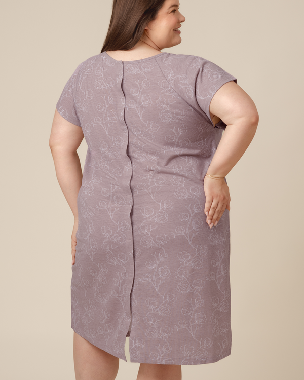 Universal Labor & Delivery Gown | Lilac Bloom - MOOGCO Baby
