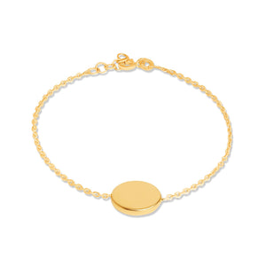 Mysha Personalized Eternal Initial Circle Pendant & Bracelet Set