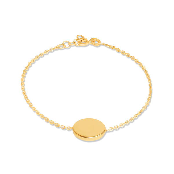 Mysha Personalized Eternal Initial Circle Pendant & Bracelet Set
