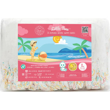 Little Toes Natural Disposable Swim Diapers - 24 Pack